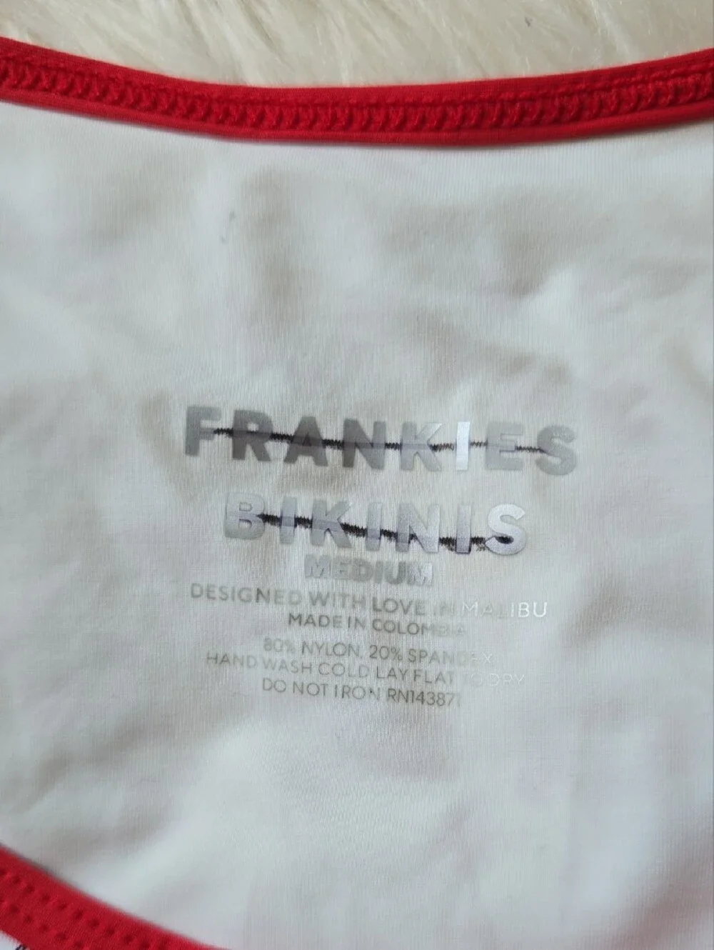 Frankie's Dove Classic Bikini Bottoms  Strawberry Print SIZE M
